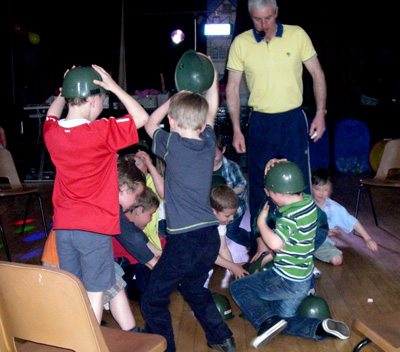 Children playing the Hat Game